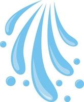 agua chapoteo icono vector. gotas ilustración signo. Oceano símbolo. mar logo. agua fuente marca. vector