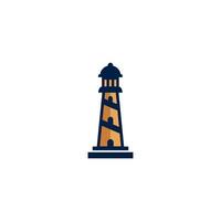 lighthouse logo design with color pattern vector