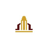 office building logo on white background vector