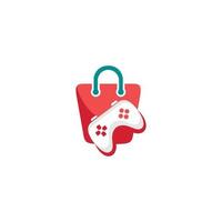 Logo for gamepad with padlock on it vector