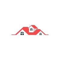 housing logo design on white background. real estate logo with color pattern. vector