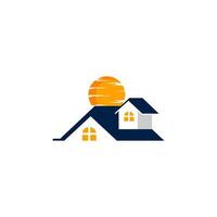 housing logo design on white background. real estate logo with color pattern. vector