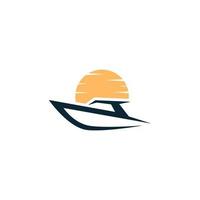 Logo for a cruise ship on a white background vector