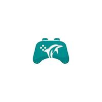 Gamepad with a whale on it vector