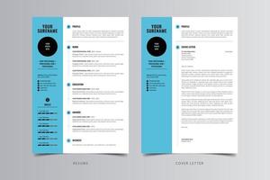 Resume Template, Professional Modern Resume Template, CV Template vector