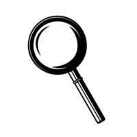 Magnifying symbol. Magnifier icon isolated on white background. vector