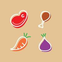 icono de comida ilustración vectorial vector