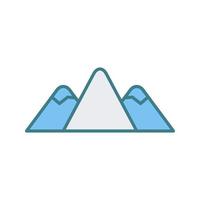 icono de vector de montaña