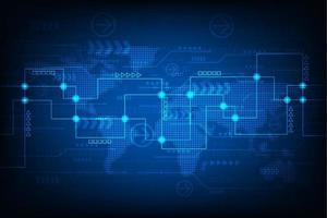 vector resumen azul mundo mapa antecedentes. concepto de tecnología navegador.