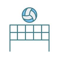 Beach Volleyball Vector Icon