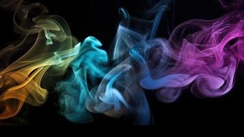 Abstract Ethereal Smoke Colorscape A Vibrant and Artistic Background photo