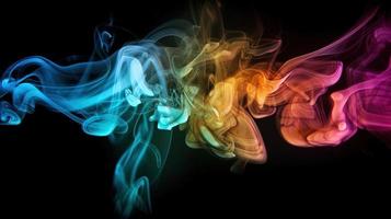 Abstract Ethereal Smoke Colorscape A Vibrant and Artistic Background photo