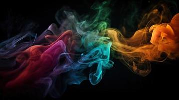 Abstract Ethereal Smoke Colorscape A Vibrant and Artistic Background photo