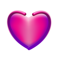 Realistic 3d design icon heart symbol love png