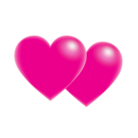 Realistic 3d design icon heart symbol love png