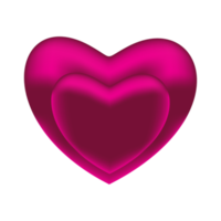 realistisch 3d ontwerp icoon hart symbool liefde png