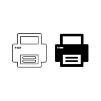 impresora icono ,imprimir símbolo ,imprimir papel vector
