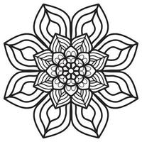 mandala modelo resumen floral ornamento vector