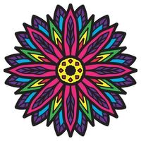 Abstract floral ornament graffiti Mandala pattern vector