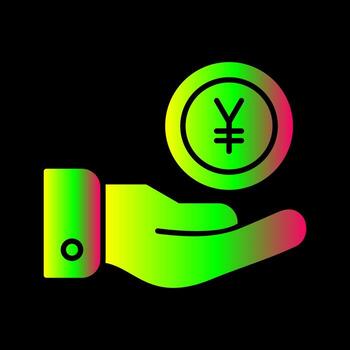 yen único vector icono