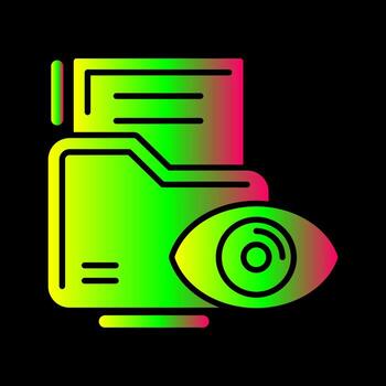 datos visualización único vector icono