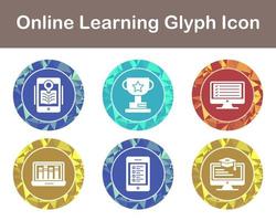 Online Learning Vector Icon Set