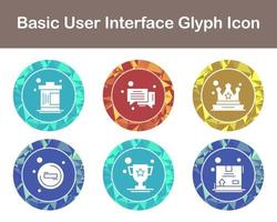 Basic User Interface Vector Icon Set