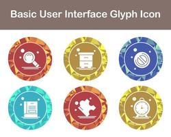 Basic User Interface Vector Icon Set