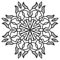 mandala modelo resumen floral ornamento vector