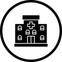 hospital único vector icono