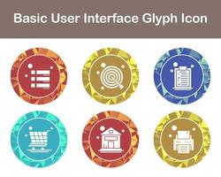 Basic User Interface Vector Icon Set