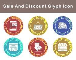 Sale And Discount Vector Icon Set