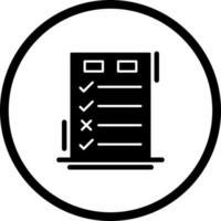 Today to Done CheckList Unique Vector Icon