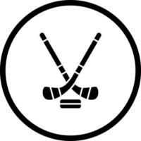 hielo hockey único vector icono