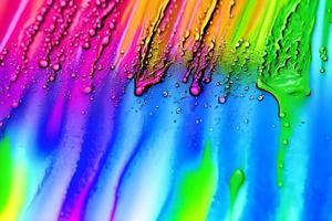 Abstract streaks of rainbow paint explosion ink pattern texture art paper photo