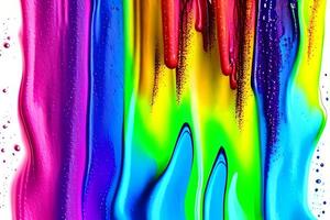 Abstract streaks of rainbow paint explosion ink pattern texture art paper photo