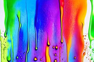 Abstract streaks of rainbow paint explosion ink pattern texture art paper photo