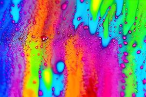 Abstract streaks of rainbow paint explosion ink pattern texture art paper photo