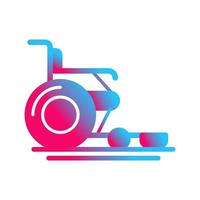 Wheel Chair Unique Vector Icon