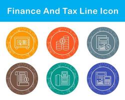 Finance And Tax Vector Icon Set