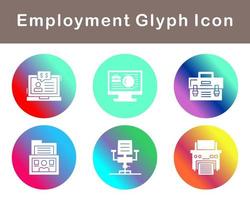 Employment Vector Icon Set