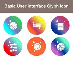 Basic User Interface Vector Icon Set