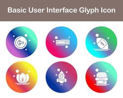 Basic User Interface Vector Icon Set