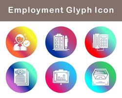 Employment Vector Icon Set