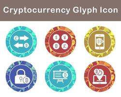 Bitcoin And Cryptocurrency Vector Icon Set