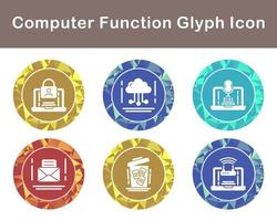 Computer Function Vector Icon Set