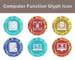 Computer Function Vector Icon Set