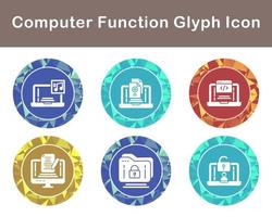 Computer Function Vector Icon Set