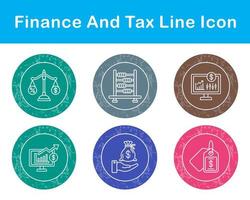 Finance And Tax Vector Icon Set