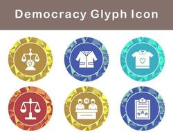 Democracy Vector Icon Set